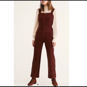 Free People Luna Corduroy Overalls
